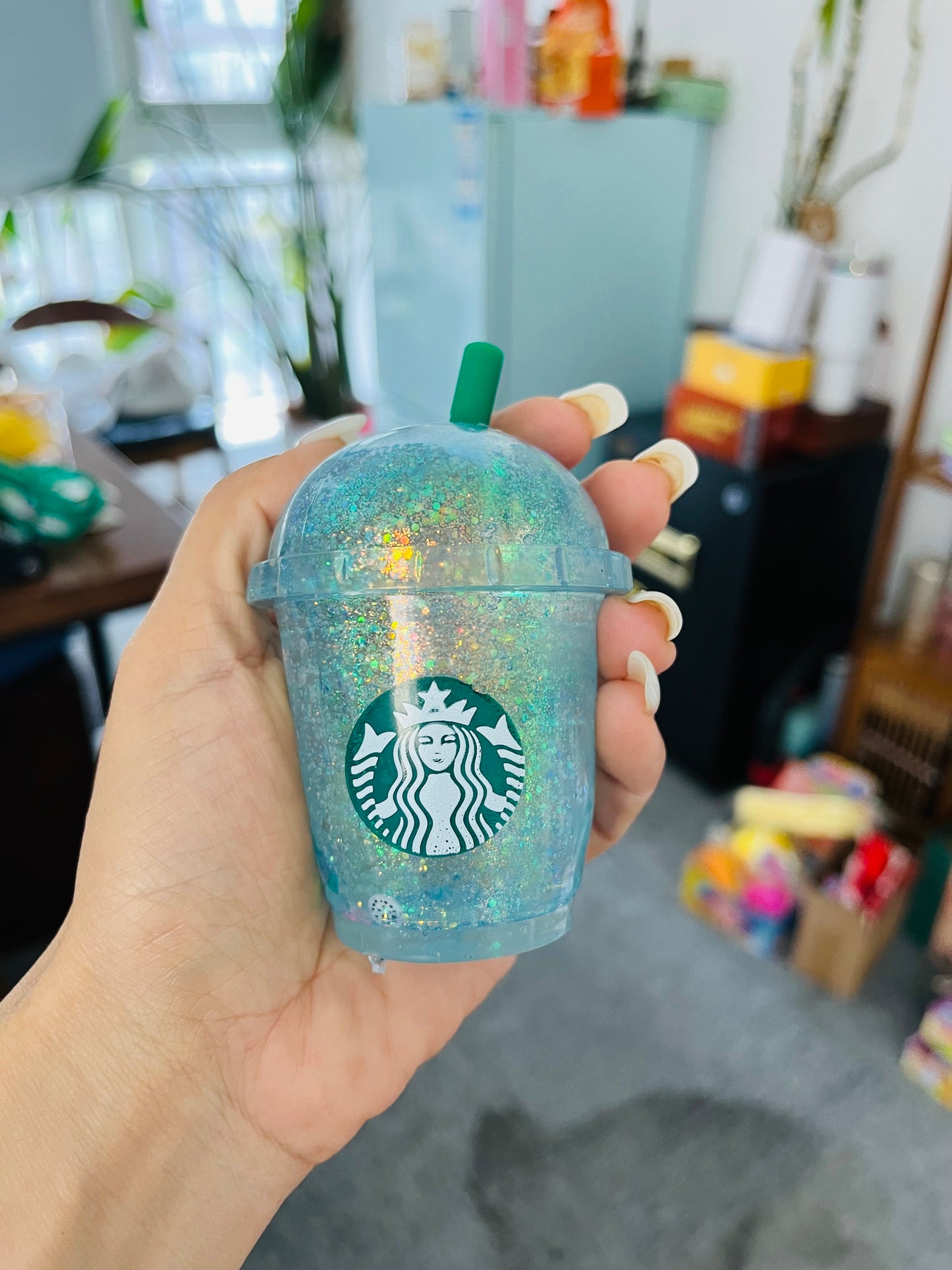 USA Presale_ Needoh Glitter Starbucks Squishy Toys _ miki