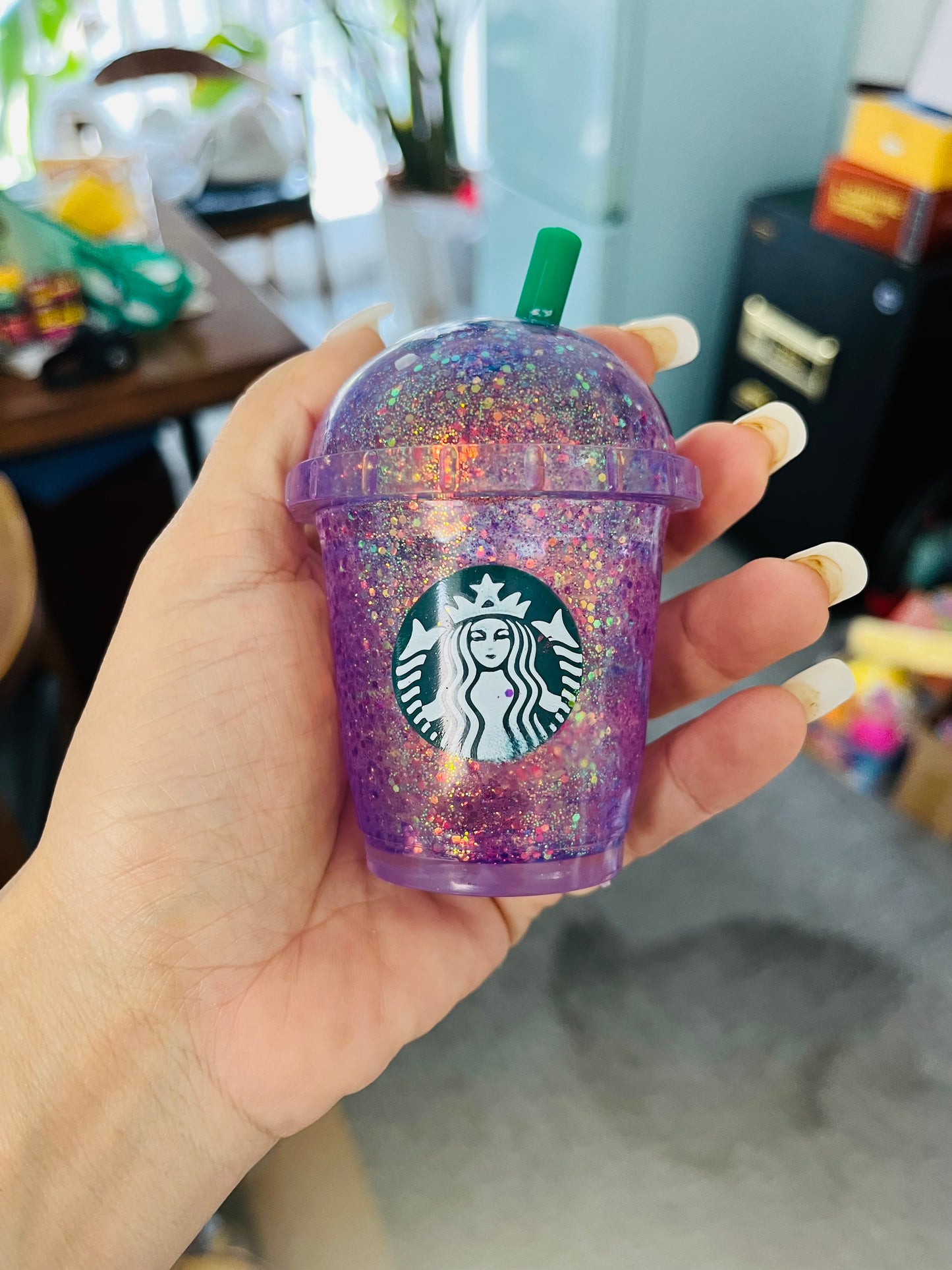 USA Presale_ Needoh Glitter Starbucks Squishy Toys _ miki