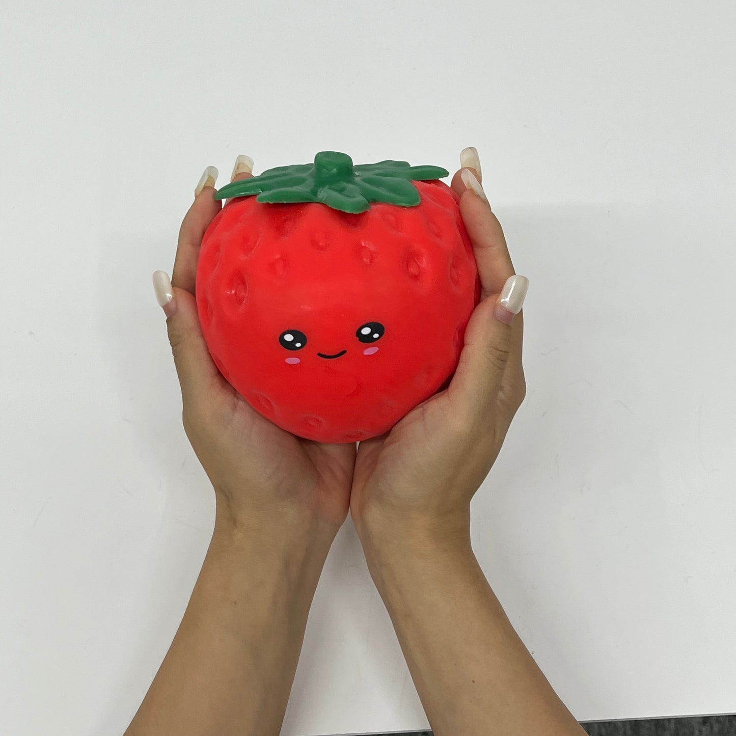 USA Presale_ big Strawberry emoji squishy toy _miki