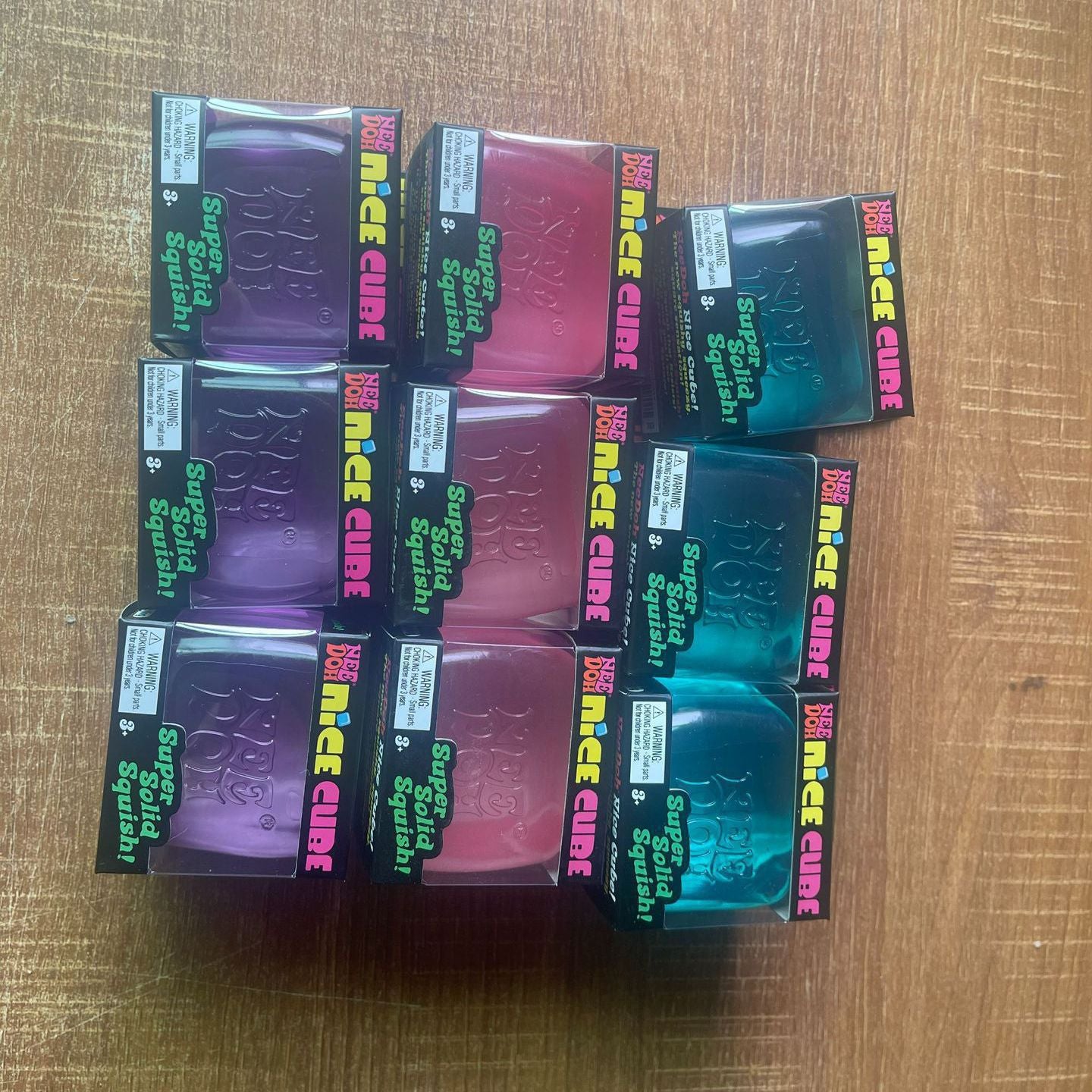 USA Presale_ 5.5cm “Nee Doh” Nice Cubes individual gift box with logo on both cubes and boxes_ miki