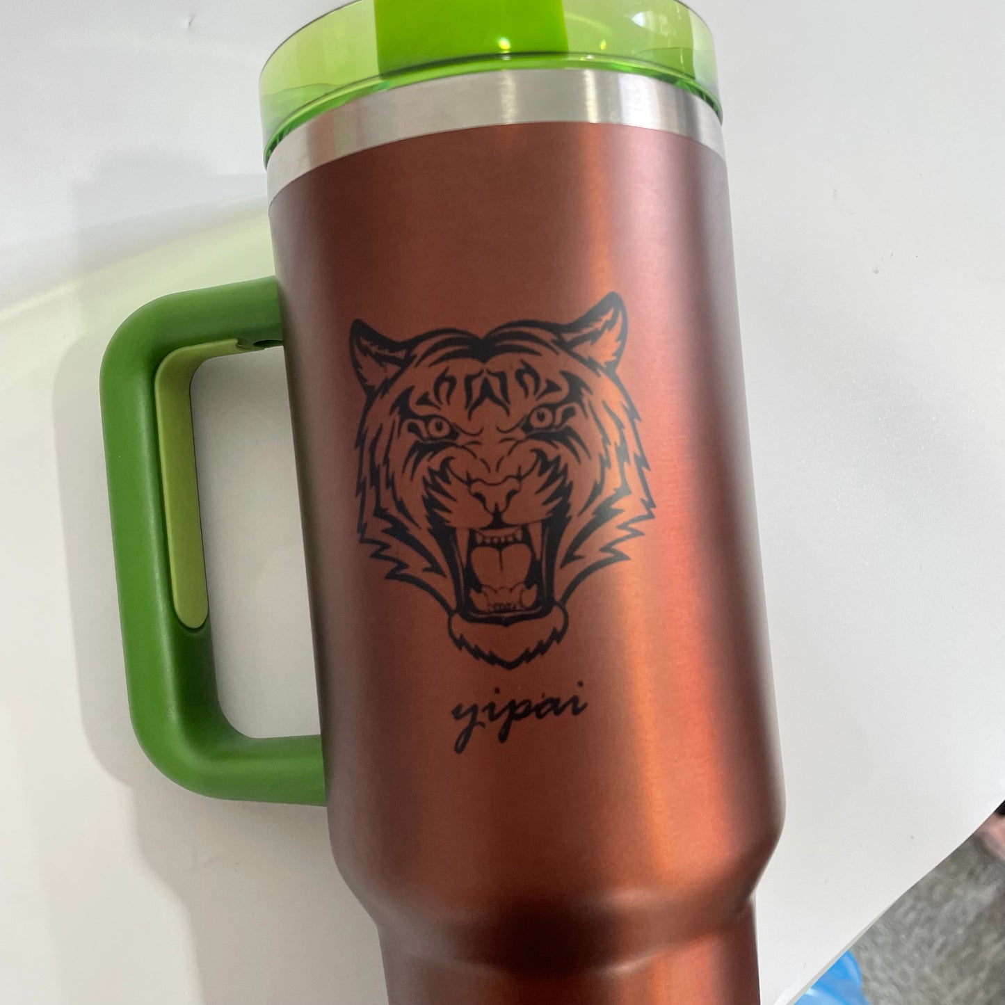 H2.0 40oz watermelon moonshine tumbler same style as Lainey Wilson_miki