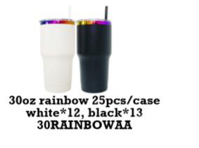 powder coated yeti 30oz rainbow plated yeti car tumbler with color lids _miki