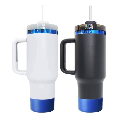 USA RTS_ Blue Plated Black White Powder Coated 40oz Quencher Tumbler With Boot For Laser Engraving_miki
