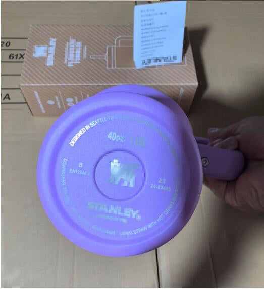 Stanley purple stars H2.0 40oz quencher tumbler wirh lid and straw_miki
