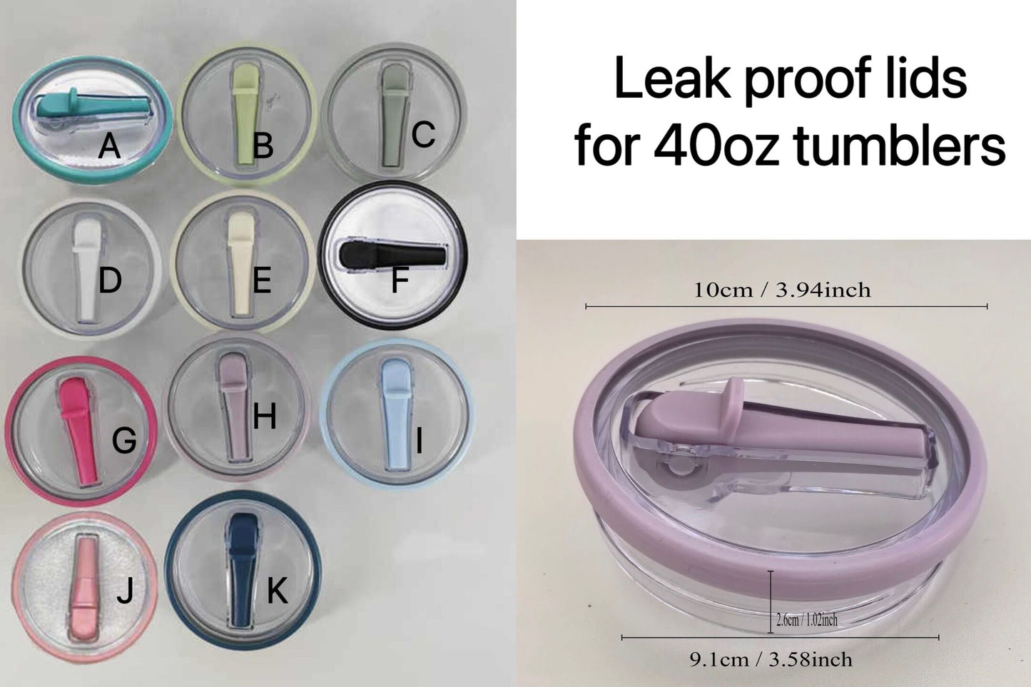 leak proof lids for 30oz 40oz quencher tumblers with plastic straws_miki