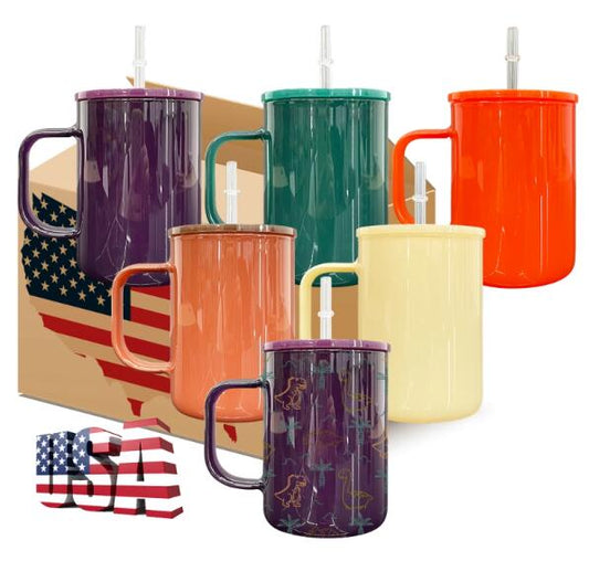 Sublimation Autumn Fall Winter Colored 17oz Glass Mugs With Handle For UV DTF Wraps_miki