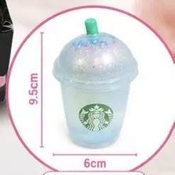 Needoh Glitter Starbucks Squishy Toys _ miki
