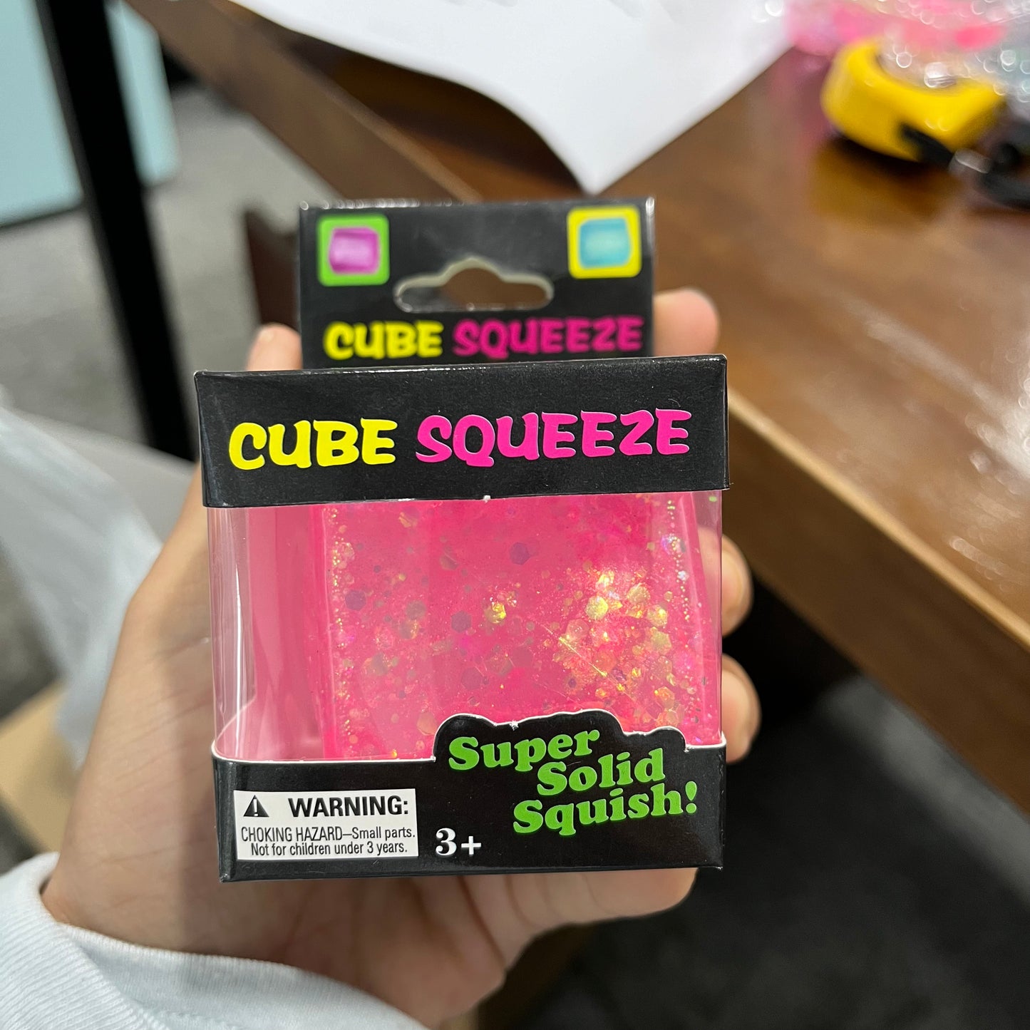 USA Presale_5cm Sparkly Glitter Squeeze Ice Cubes with Gift Box_ miki