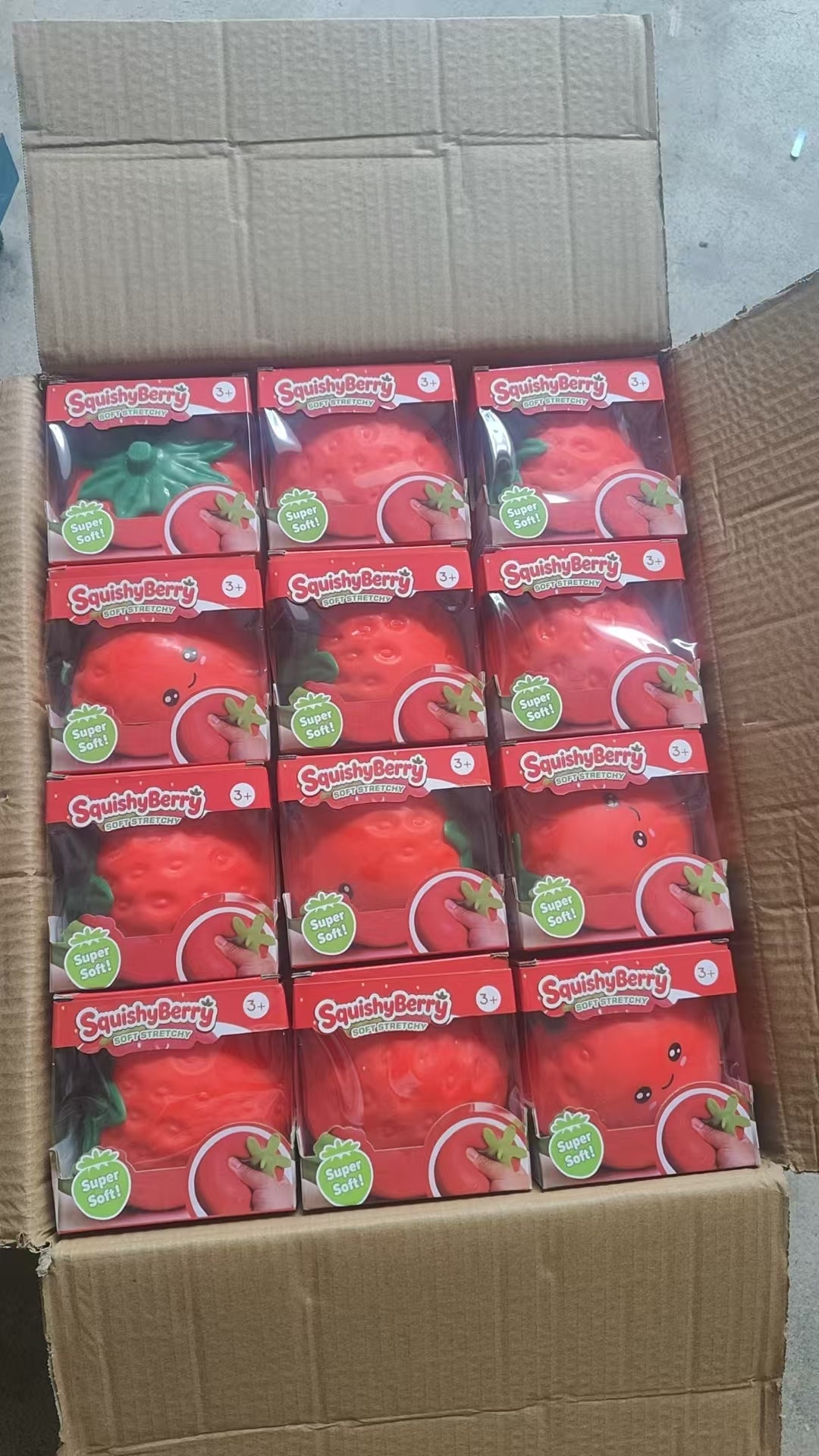 USA Presale_ big Strawberry emoji squishy toy _miki