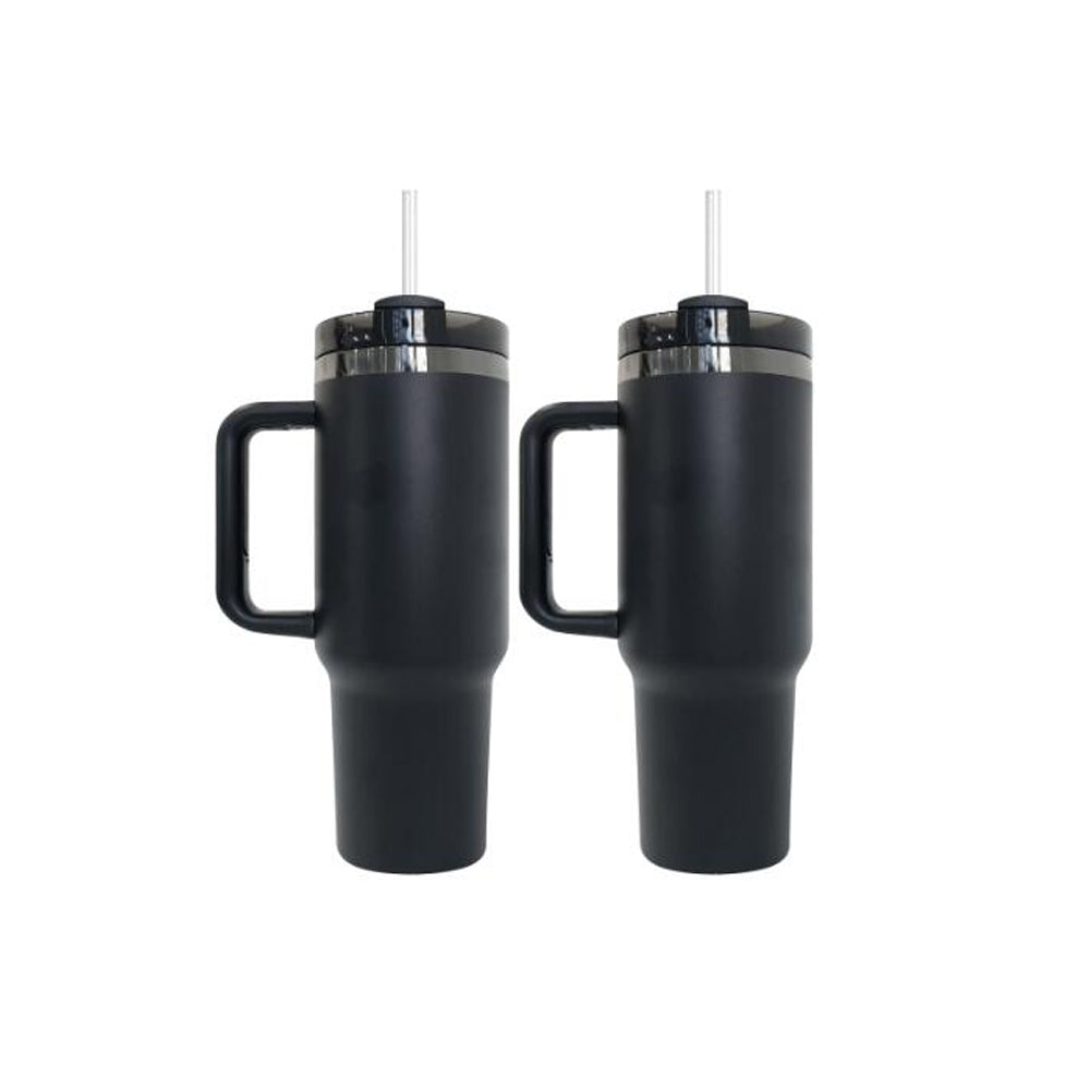 USA RTS_ Black Plated 40oz Powder Coated Quencher Tumblers For Laser Engraving_miki