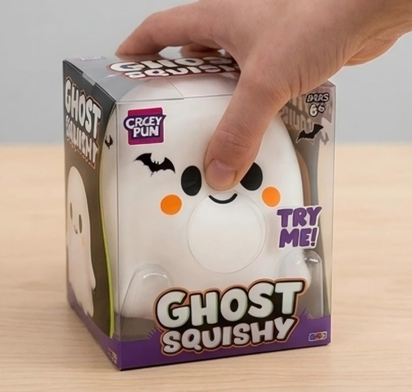 Crazy fun Halloween 13.5*13cm ghost squishy toys _ miki