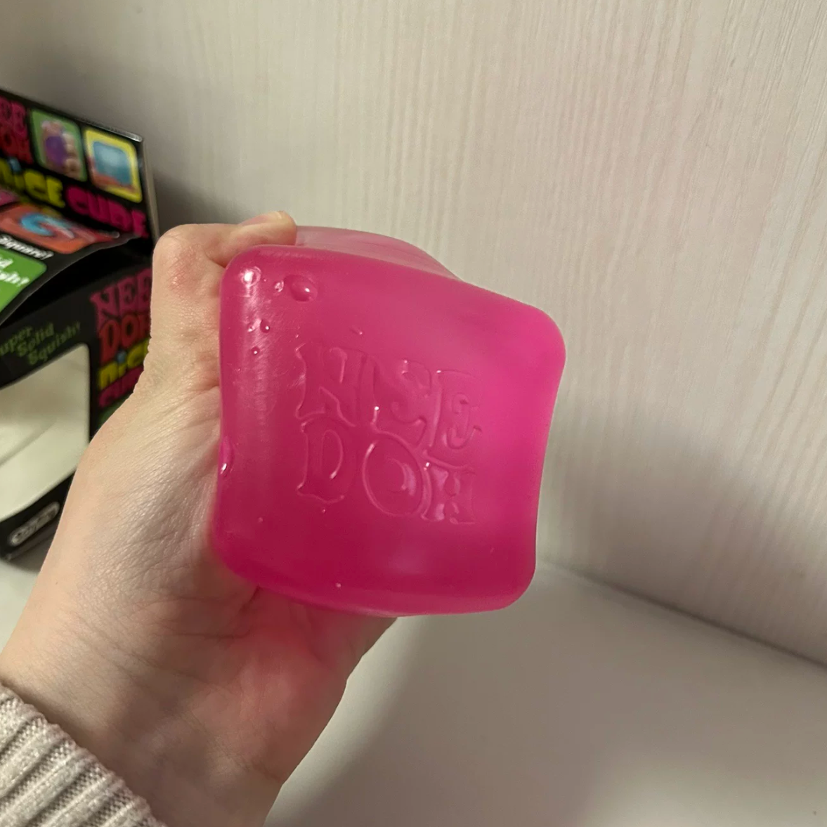 USA Presale_ 5.5cm “Nee Doh” Nice Cubes individual gift box with logo on both cubes and boxes_ miki