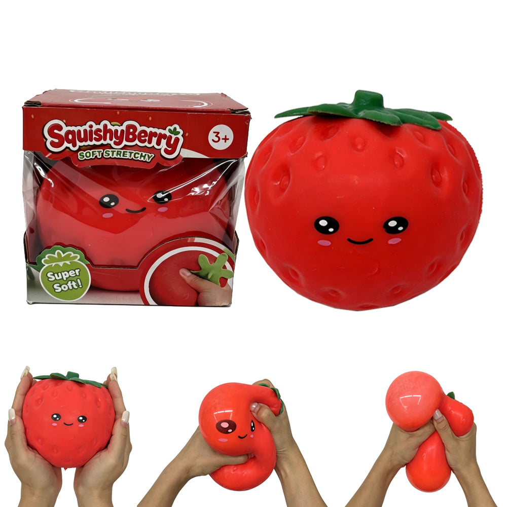 USA Presale_ big Strawberry emoji squishy toy _miki