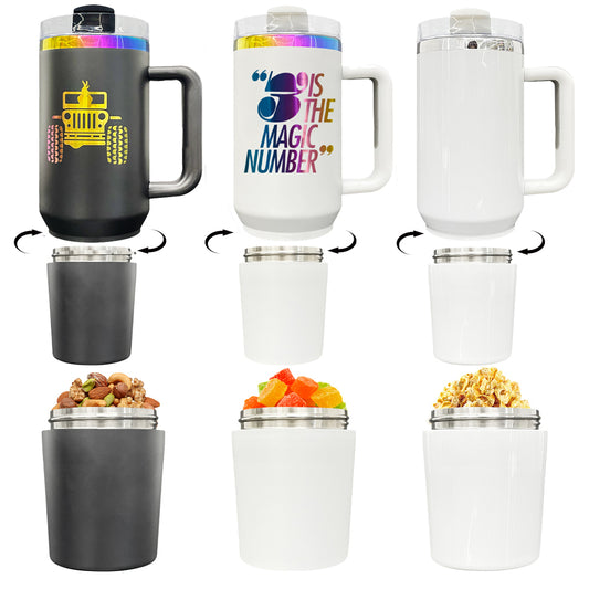 Rainbow Plated H2.0 40oz Quencher Tumbler with Removal Handle and Hidden Storage Compartment for Laser Engraving_ miki