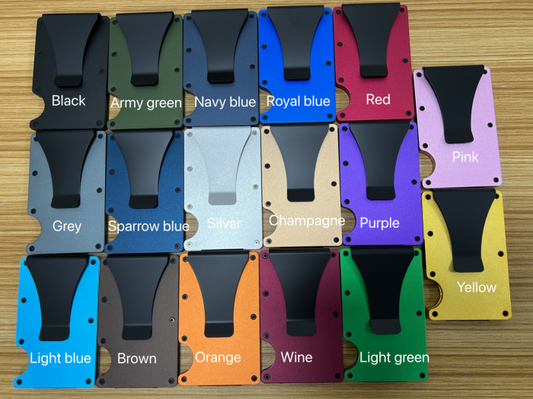 Slim Metal Wallet Minimalist Credit Card Holder with RFID Blocking and Aluminum Money Clip for Men Gifts _ miki