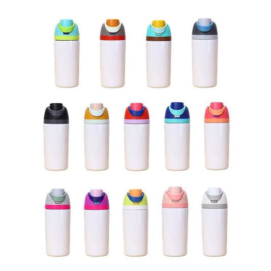 Owala style white Sublimation 16oz 19oz 24oz 32oz water bottles _miki