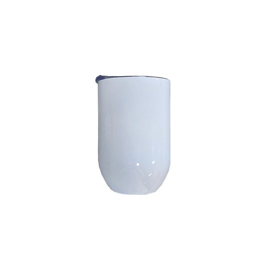 12oz white sublimation straight wine tumbler_miki