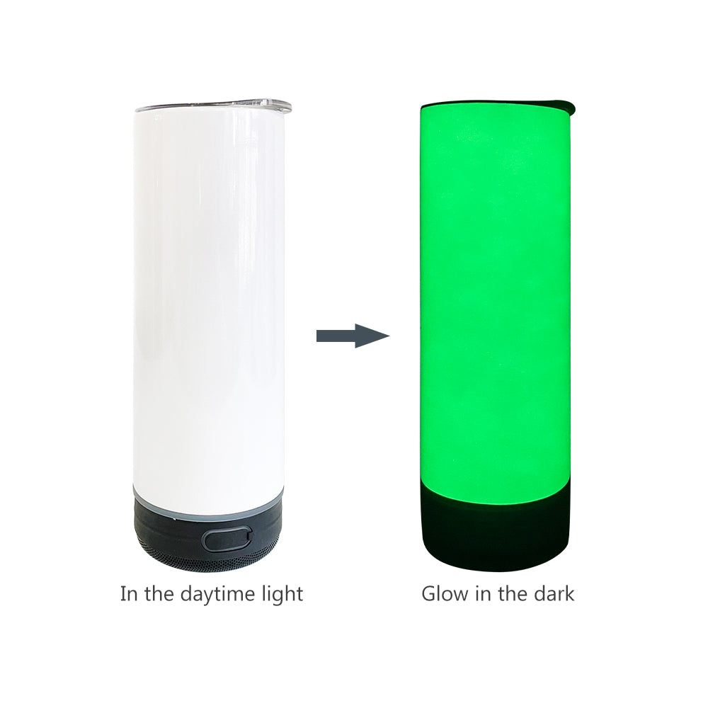 20oz Blank sublimation glow in the dark speaker tumbler_miki